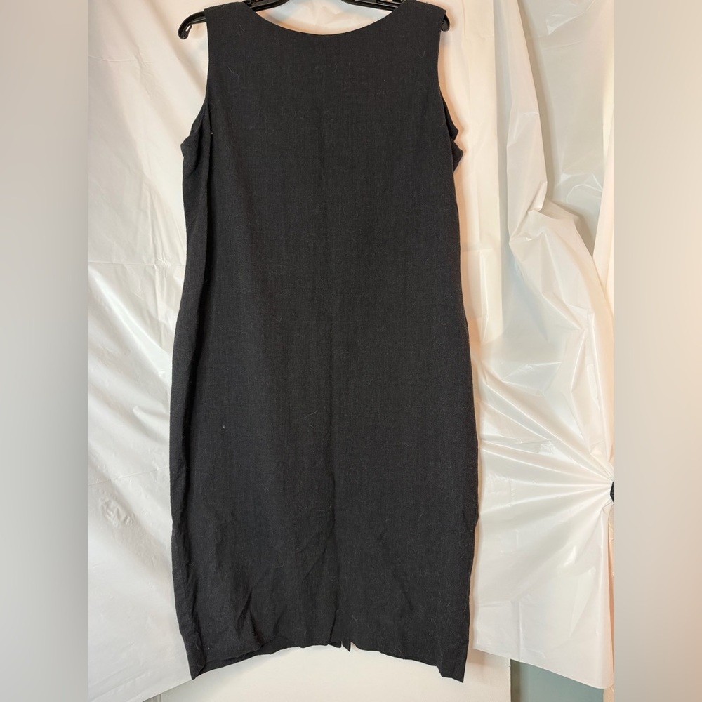 Ralph Lauren Black Wool Midi Dress